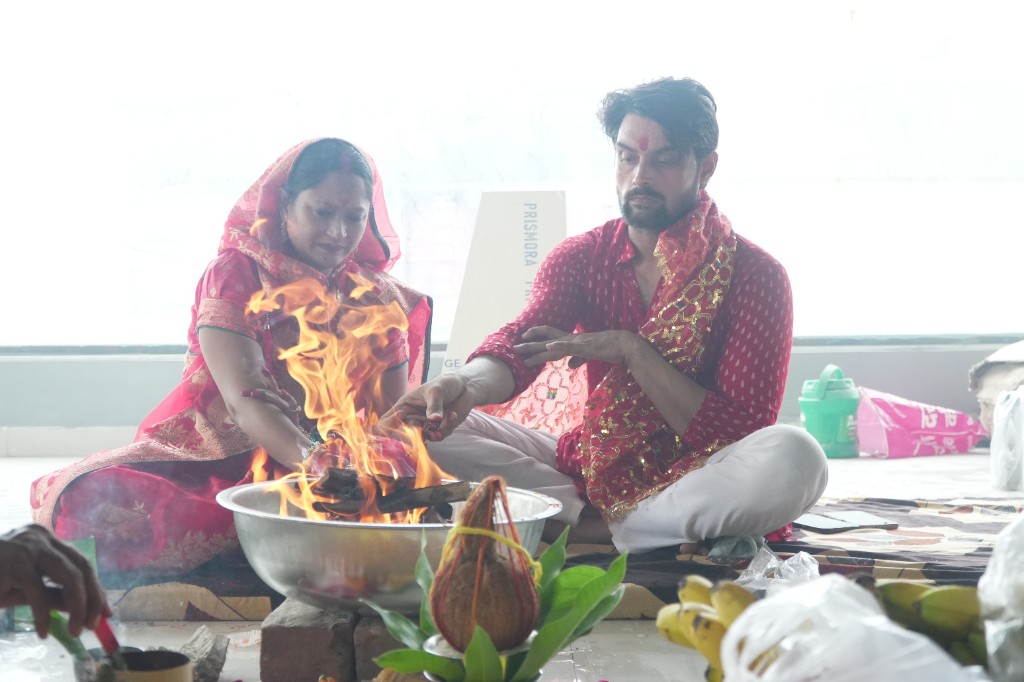 Sacred fire ritual at THF